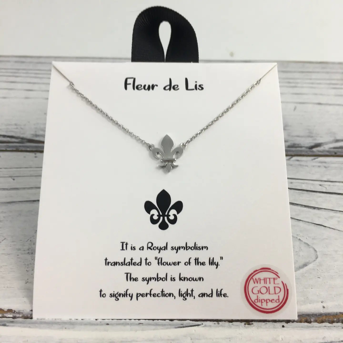 Silver Fleur De Lis Necklace