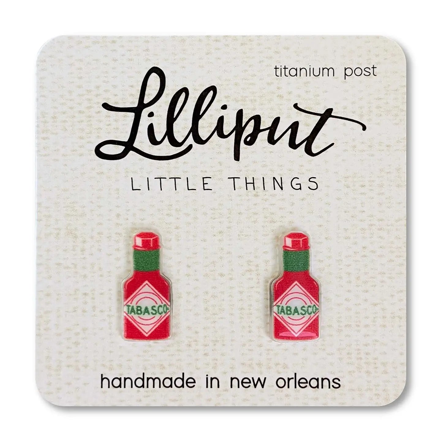 Tabasco® Hot Sauce Earrings // Lousiana