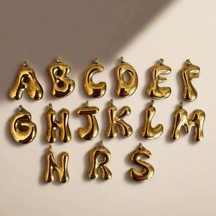 Threader Bubble Letter Charm