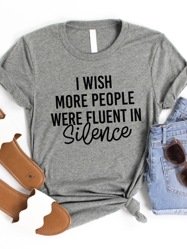 Fluent in Silence Graphic Tee