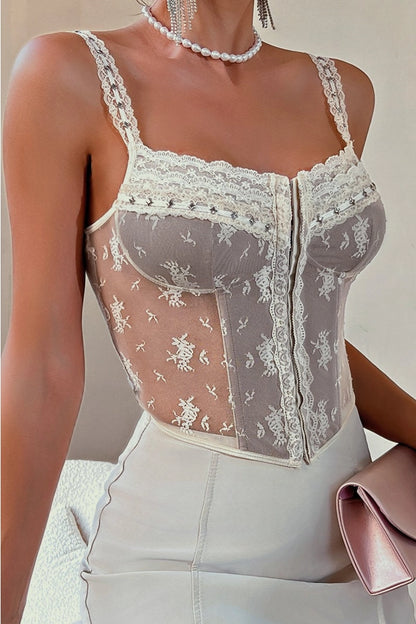 Valentine's Day Victoria Floral Lace Sexy Camisole Corset