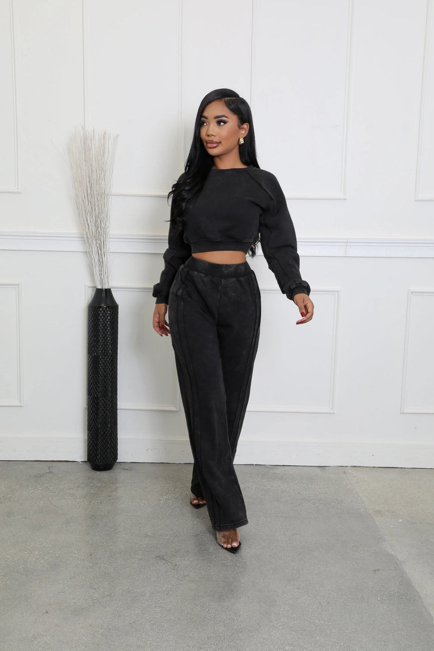 Mineral Wash Sweatshirts Set