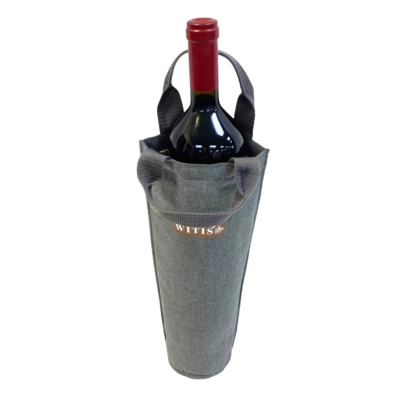 12-Bottle Wine Carrying Suitcase (Silver)