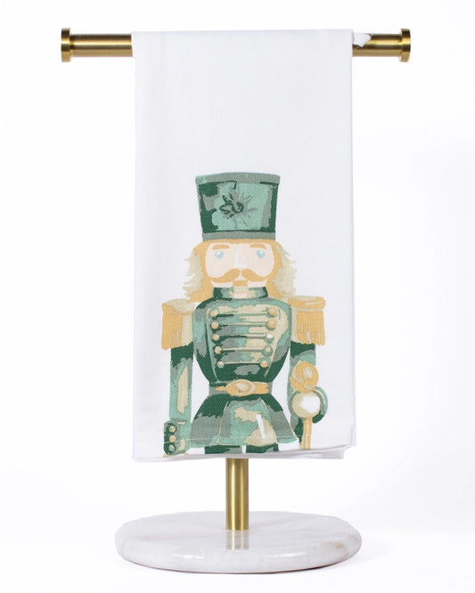 Watercolor Nutcracker Hand Towel White/Multi 20x28