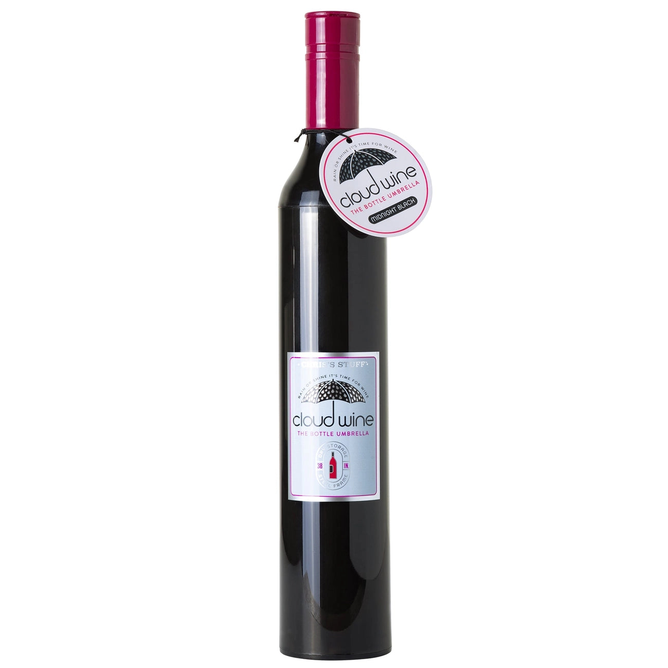 Wine Bottle Umbrella - Midnight Black