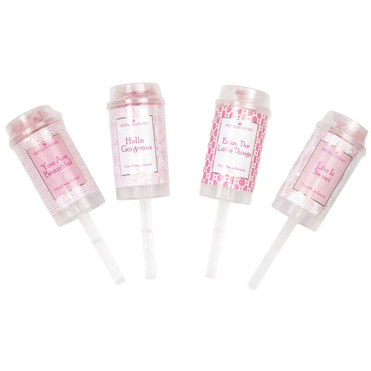 Pretty in Pink Bath Confetti Poppers Citrus Mango Scented