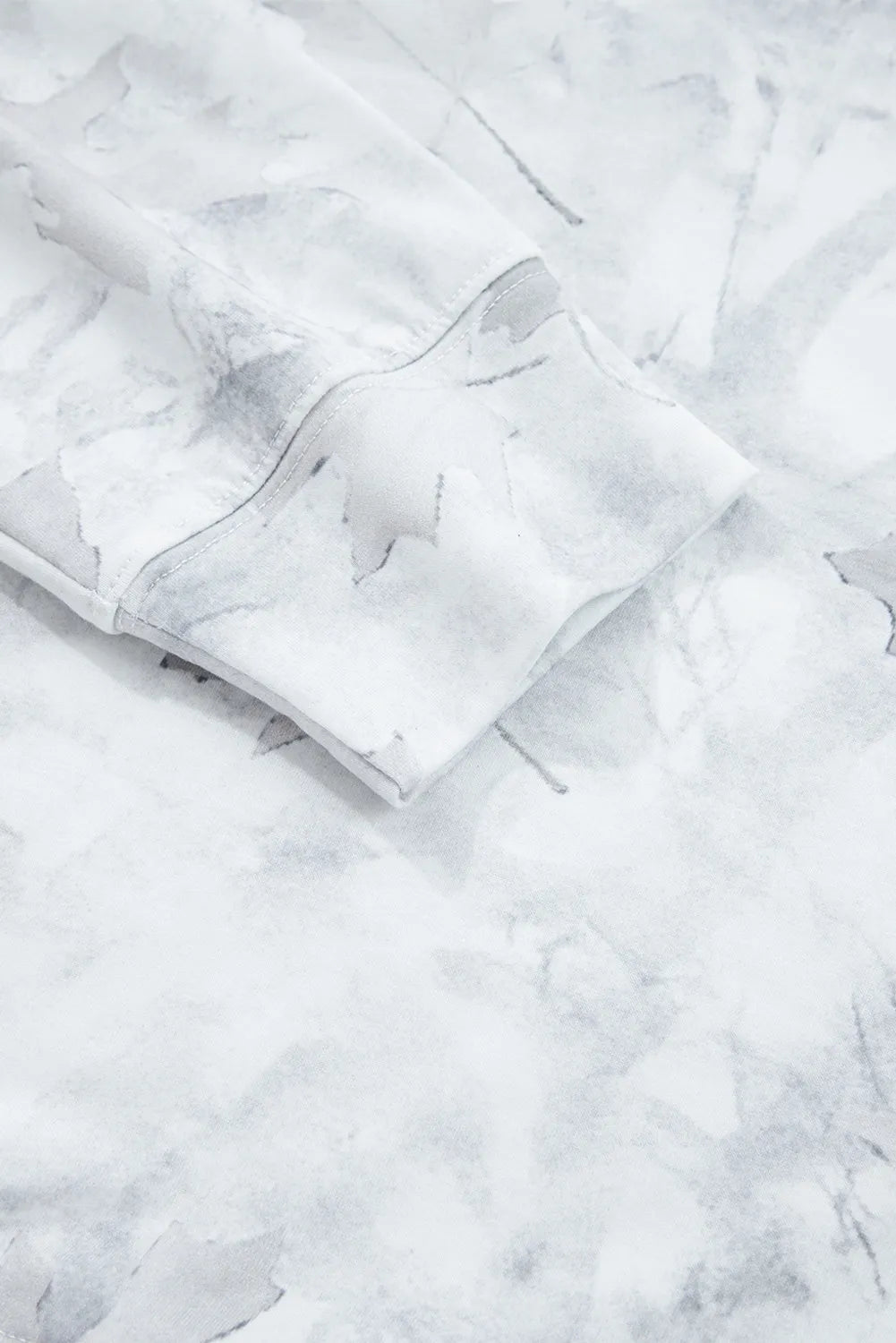 Beige Camo Print Pullover Top and Elastic Waist Casual Short Set