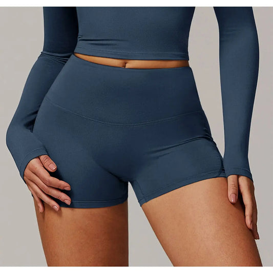 High Waisted Tummy Control Workout Biker Shorts