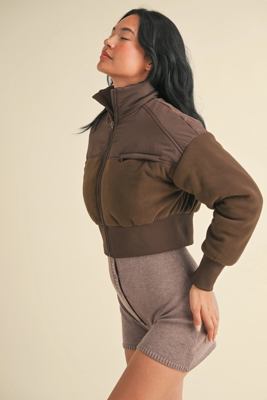 Fleece Crop Jacket