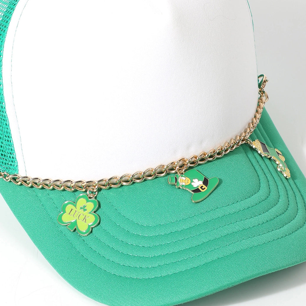 St. Patrick's Day Theme Designed Trucker Hat Chain