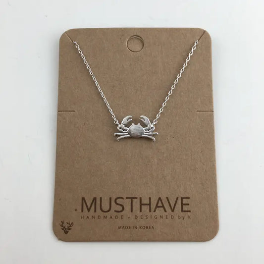 Dainty Crab Necklace