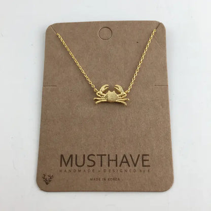 Dainty Crab Necklace