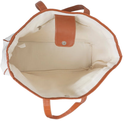 Canvas Slogan Tote "Lake Life"