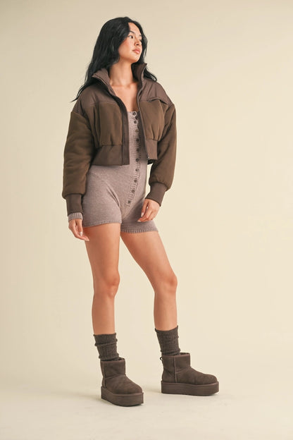Fleece Crop Jacket