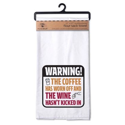 Warning! Flour Sack Towel