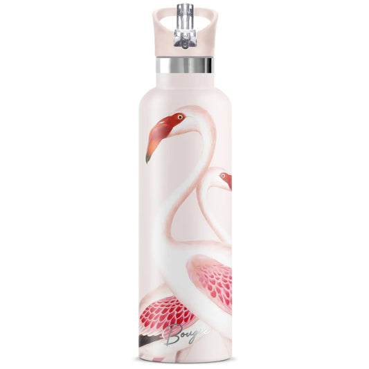 Puna Flamingo Nostalgia 25 oz Insulated Water Bottle
