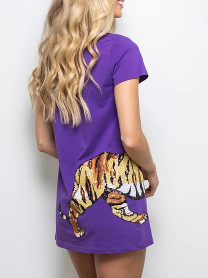Tiger Wrap Around Dress