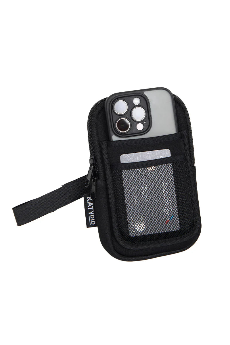 Black Tumbler Phone Pouch