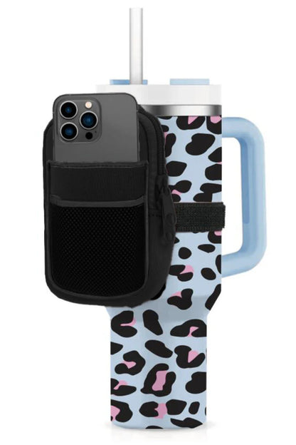 Black Tumbler Phone Pouch