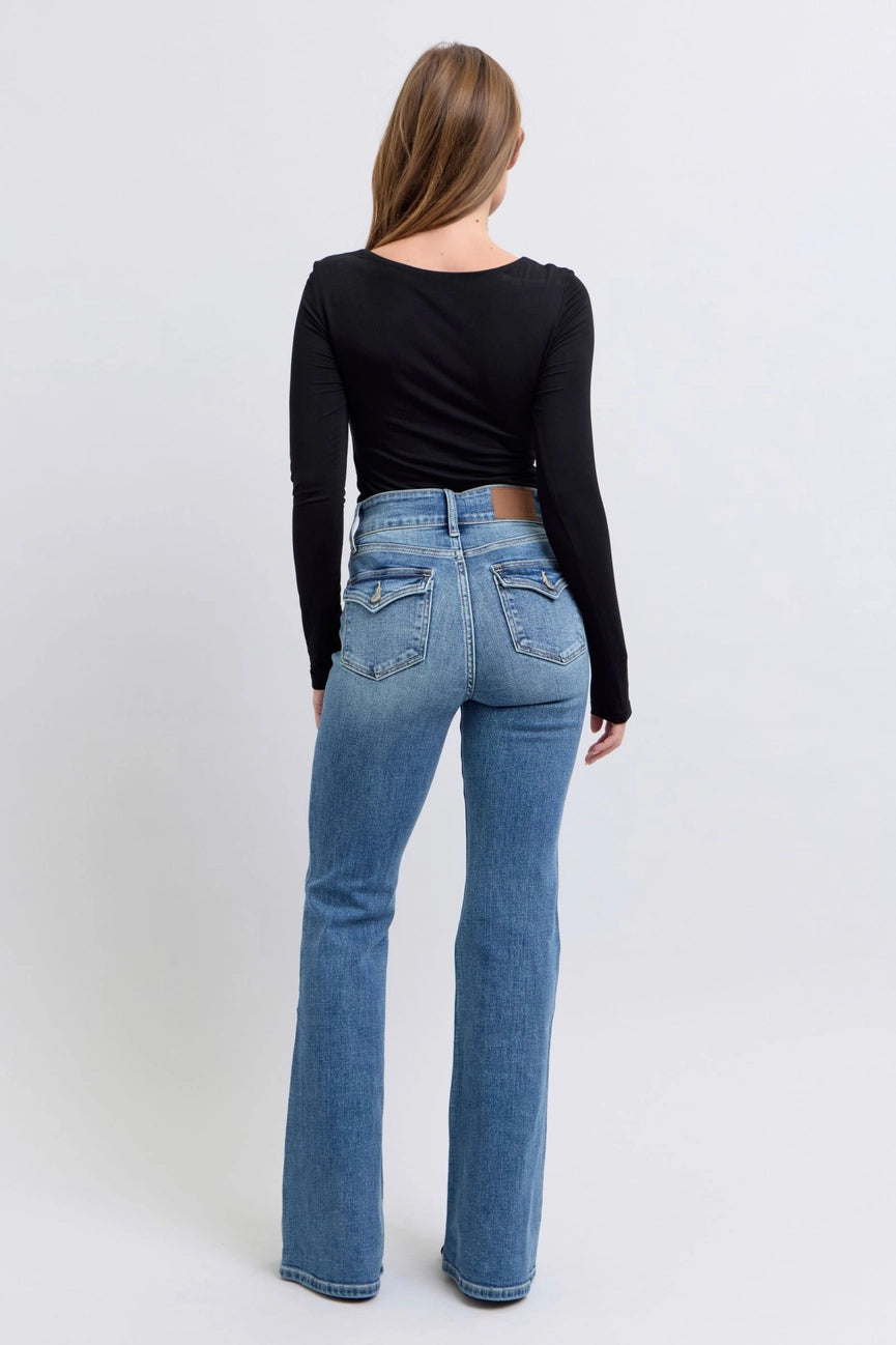 Judy Blue High Waist Vintage Flare Jeans
