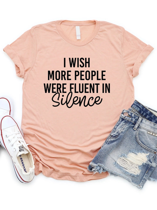 Fluent in Silence Graphic Tee