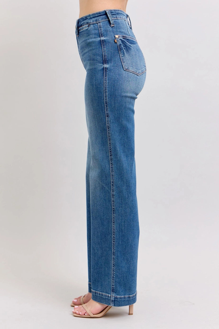 Judy Blue High Waist Straight Denim Trouser
