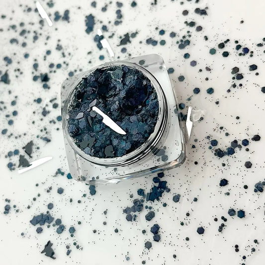 Halloween Wednesday Addams Scream Face and Body Glitter