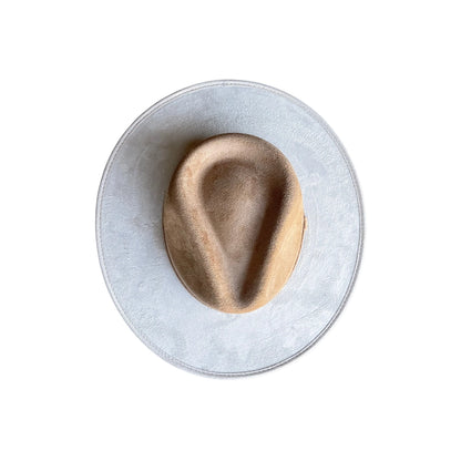 Unisex Vegan Suede Bi-Color Rancher Hats