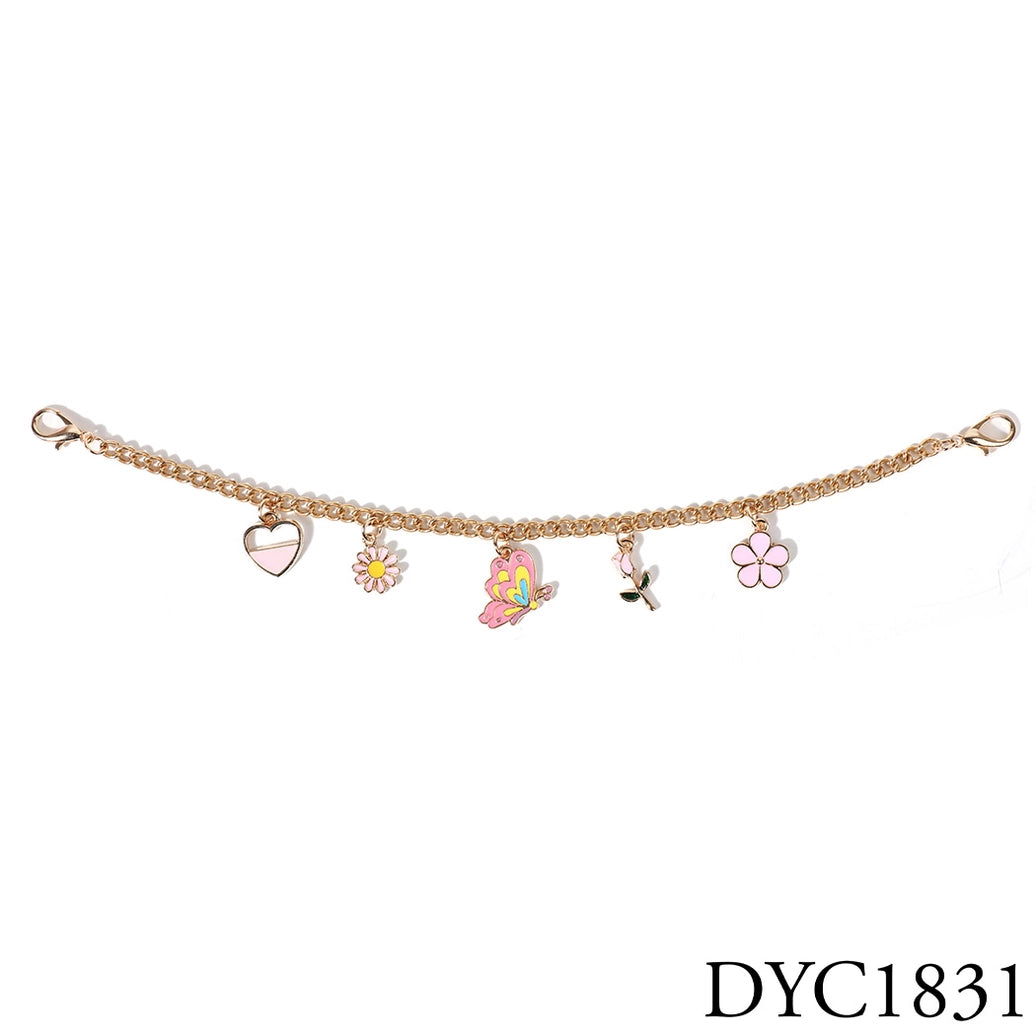 Spring Summer Flowers Charm Trucker Hat Chain