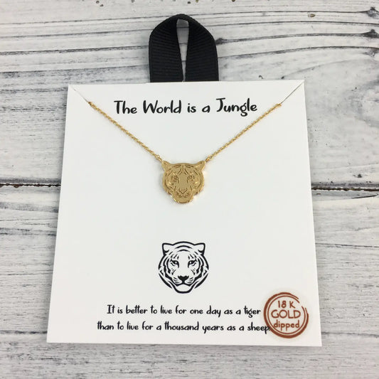 Tiger Head Necklace