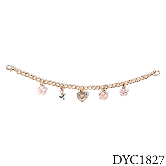 Spring Summer Flowers Charm Trucker Hat Chain