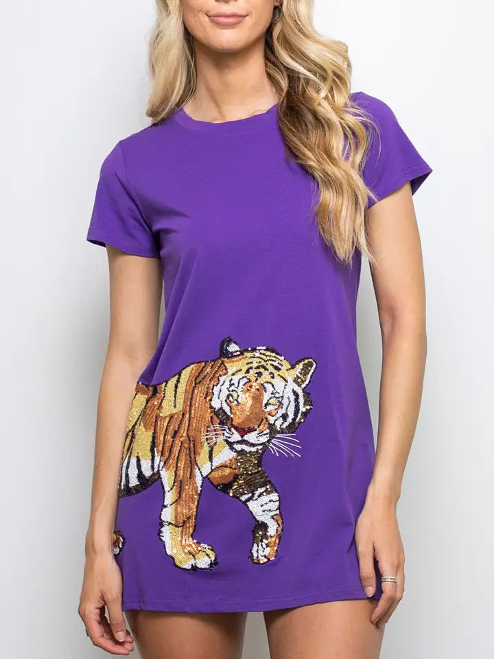 Tiger Wrap Around Dress