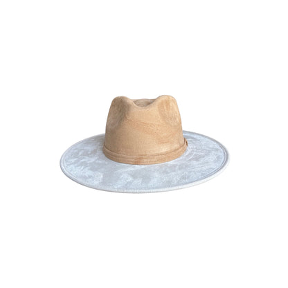 Unisex Vegan Suede Bi-Color Rancher Hats