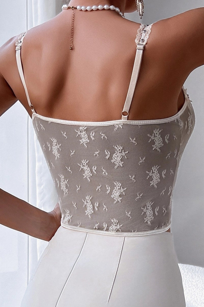 Valentine's Day Victoria Floral Lace Sexy Camisole Corset
